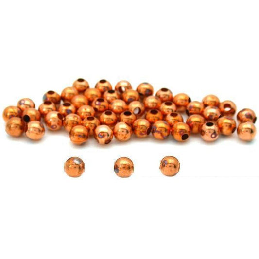 Ball Copper Plated Beads 4mm 50Pcs