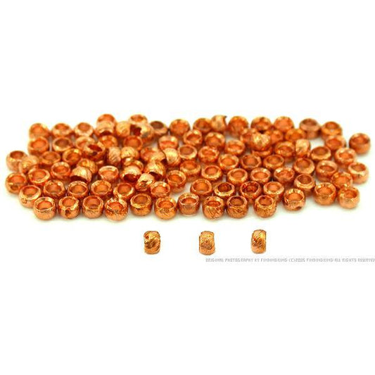 100 Crimp Beads Jewelry Bead Parts Copper Plated 2.5mm