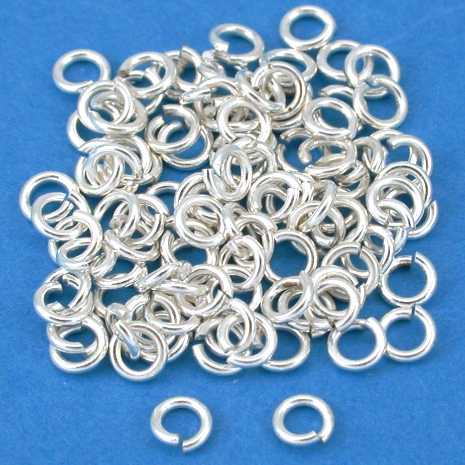 25 Silver Plated 16mm Open Jump Rings – 13 Gauge For Jewelry Making (FPJ089)