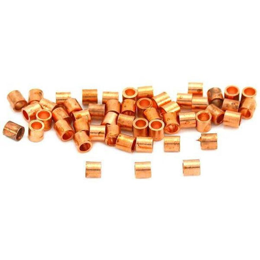 Crimp Beads Copper Plated 2mm 50Pcs