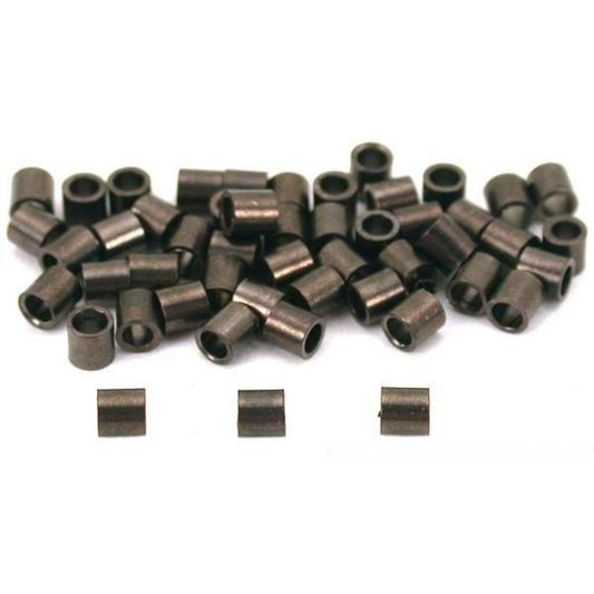 Crimp Beads Gun Metal Plated 2mm 50Pcs