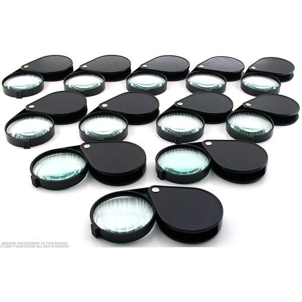 12 4X Folding Magnifiers Magnifying Magnification Glass Lens Reading T ...