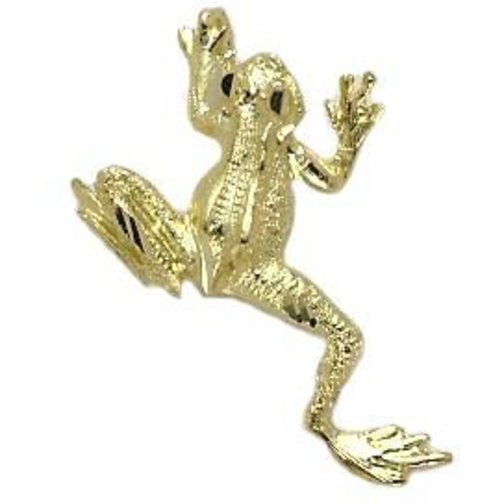 Frog Charm 14k Gold 22mm