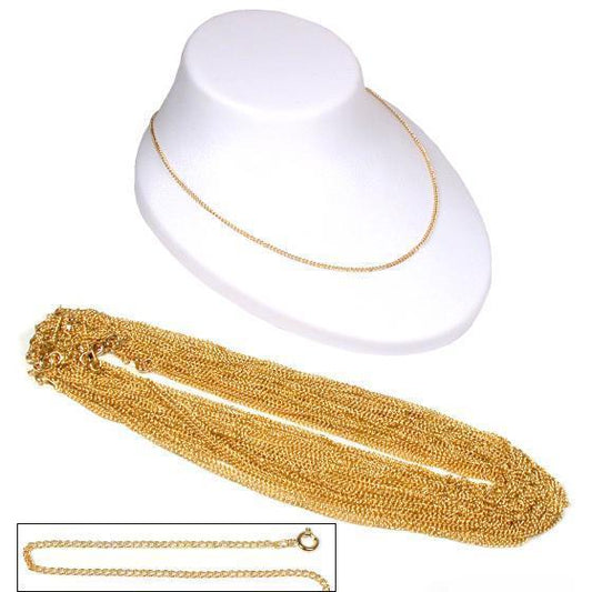 40 Gold Plated Necklaces Pendant Charm Chains 18" Part