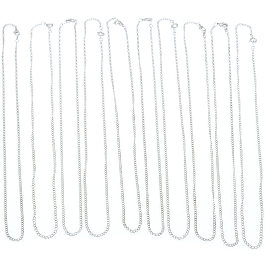 Link Chains Gold Plated 18" 10Pcs