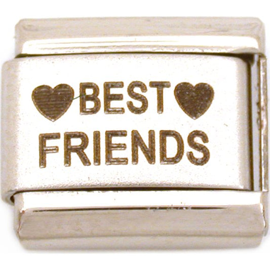 Best Friends Italian Charm Laser Bracelet Jewelry 9mm