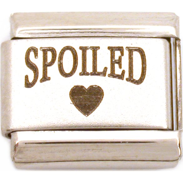 Spoiled Italian Charm Laser Bracelet Brat Jewelry 9mm