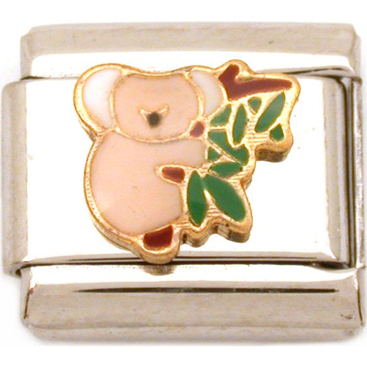 Koala Bear Italian Charm Enamel Bracelet Jewelry 9mm