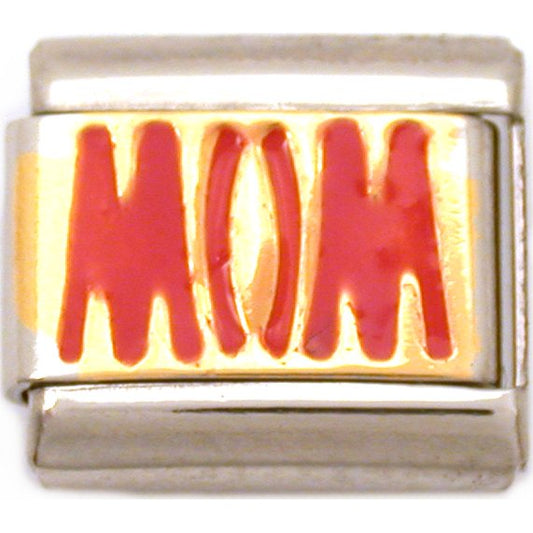 Mom Italian Charm Enamel Mother Bracelet Jewelry 9mm