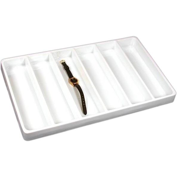 3 White Stackable Trays Bracelet Travel Display 6 Slot