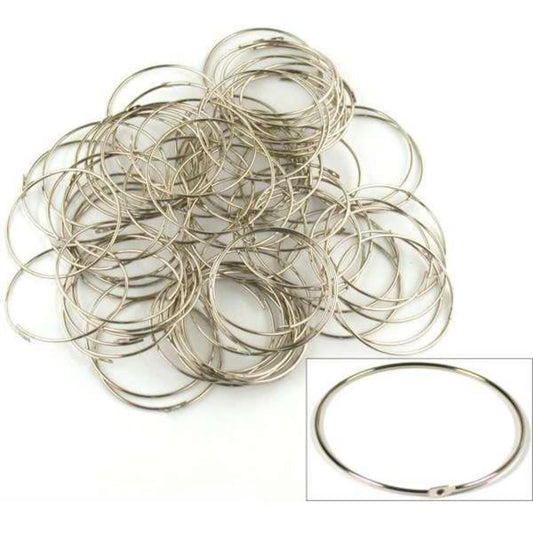 Hoop Earrings Nickel Plated 25.5mm 75Pcs