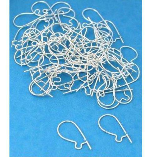 76 Earrings Kidney Wire Sterling Silver Hoop Parts