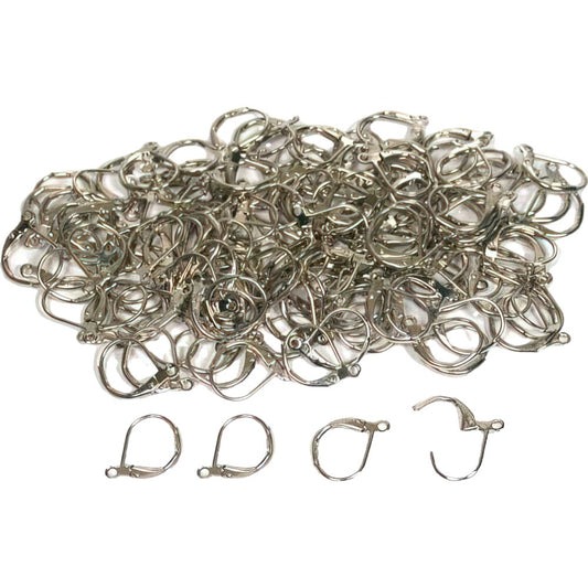 144 Lever Back Nickel Plated Earring Parts FindingKing
