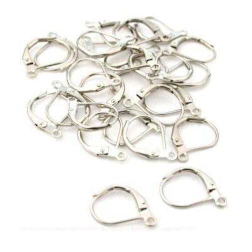 Leverback Earrings Nickel Plated 11mm 13 Pairs