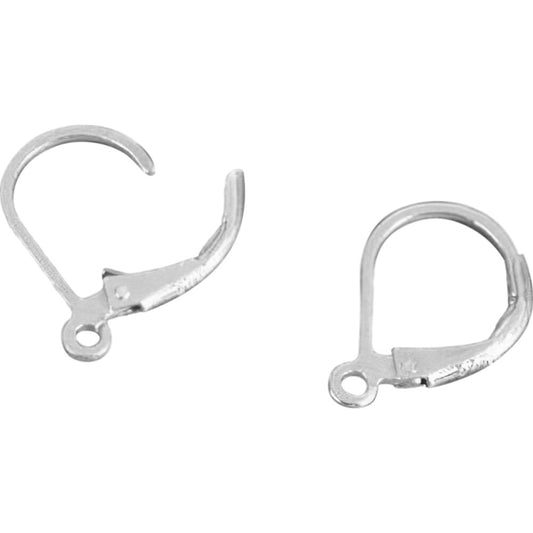 Leverback Earrings Sterling Silver 16mm 1 Pair