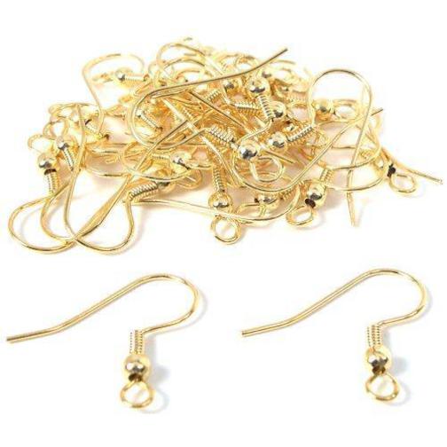 Shepherd Hooks Gold Plated 22 Gauge 20mm 30Pcs