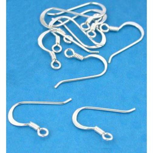 Shepherd Hooks & Coil Sterling Silver 22 Gauge 18.5mm 5 Pairs