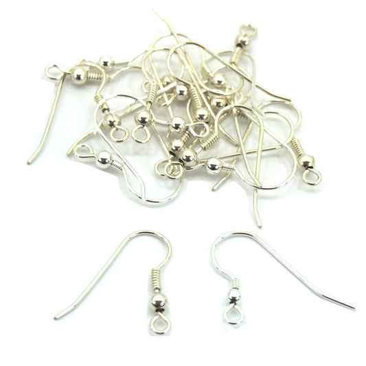 18 Sterling Silver Shepherd Hook Earrings Jewelry Making 22 Gauge 20mm