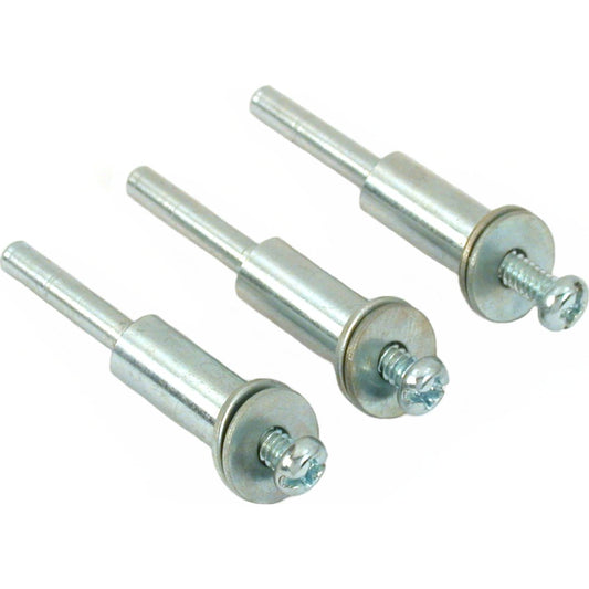 Screw Mandrel Jewelers Sanding Grinding Rotary Tool Mandrels 1/8" Shank 3Pcs