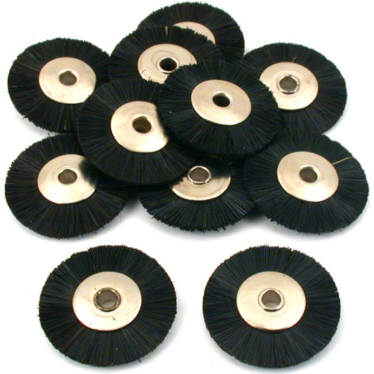 Stiff Hair Wheel Brush Jewelers Polishing  Jewelry Repair Tool 12Pcs