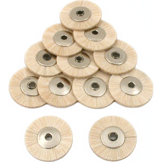 Wheel Brushes Soft 1" 12Pcs