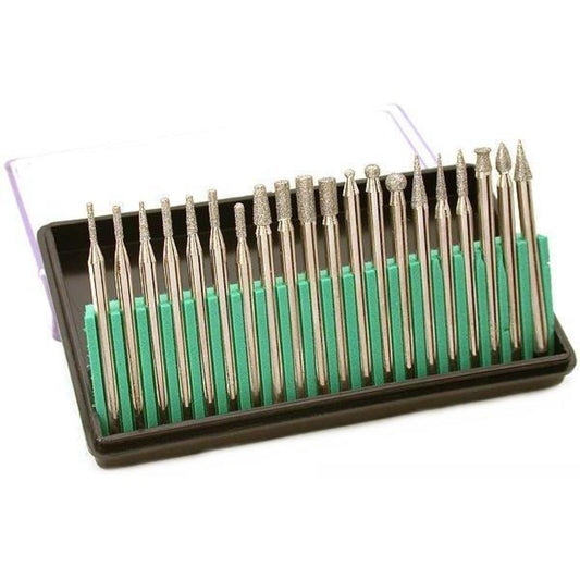 Diamond Coated Burs 20Pcs