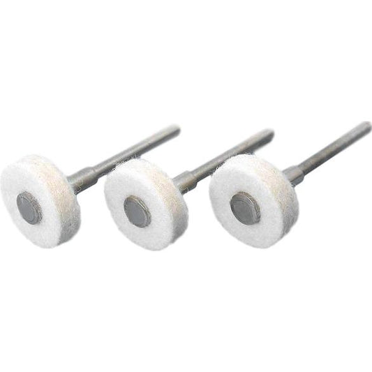 Felt Buffing Wheels 7/8" Jewelers Metal Polishing Rotary Tools  3Pcs