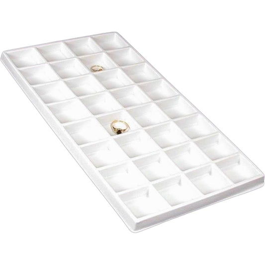 32 Compartment Display Tray Insert Plastic 14 1/8"