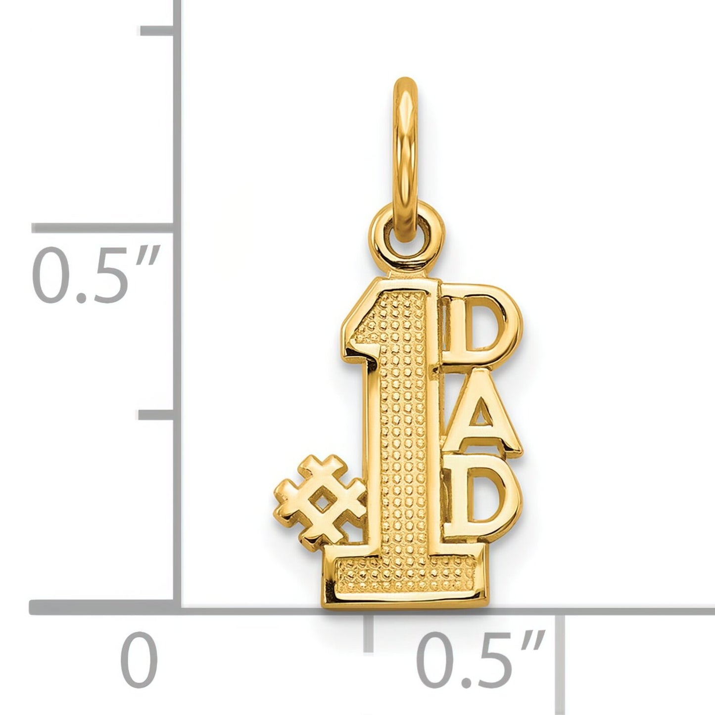 10K Gold Dad Charm