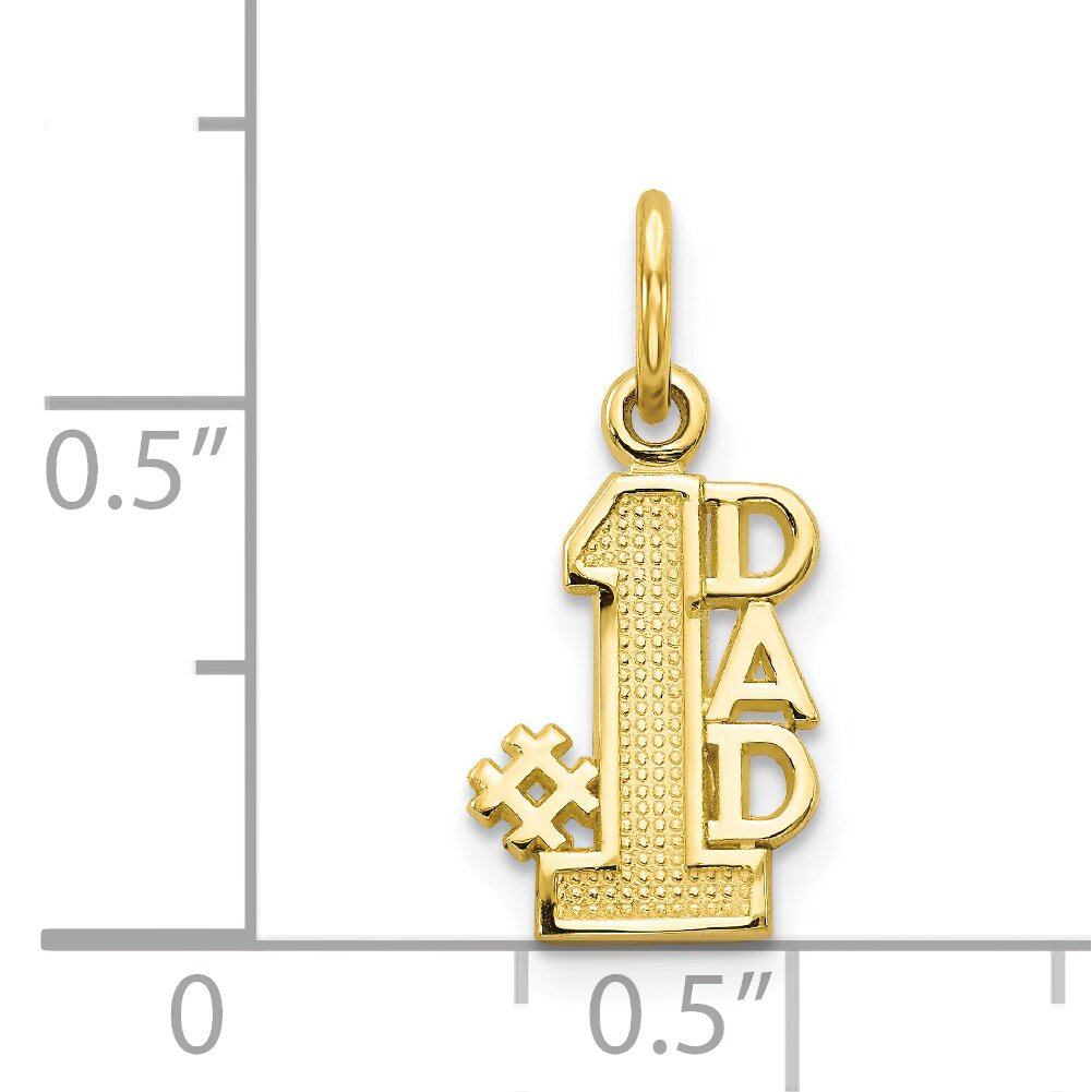 10K Gold Dad Charm