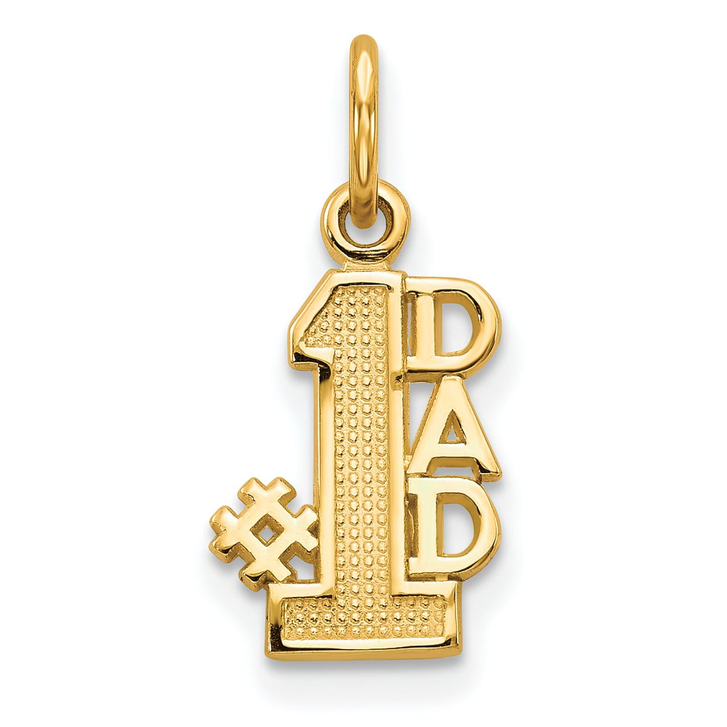 10K Gold Dad Charm