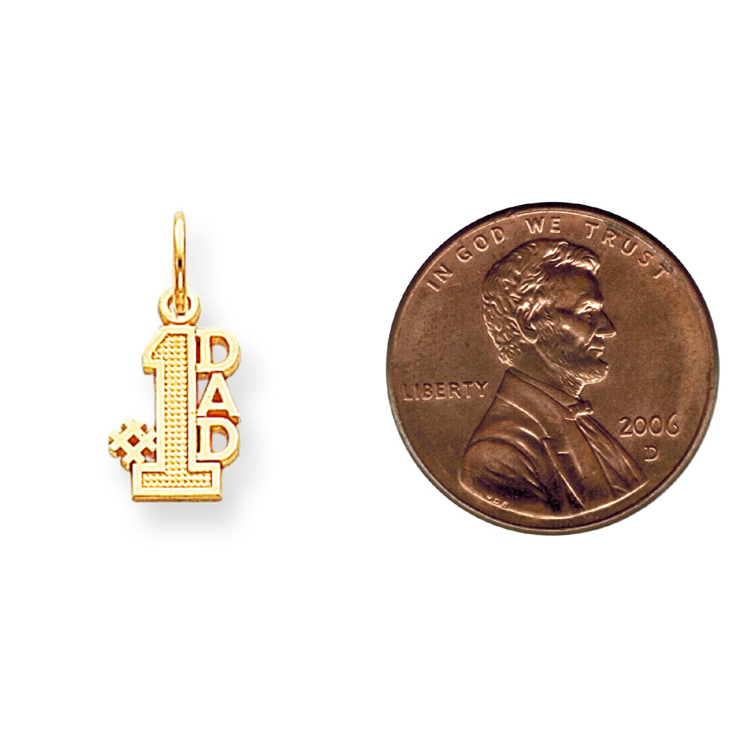 10K Gold Dad Charm