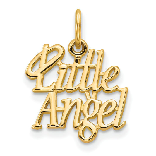10K Gold Little Angel Halo Charm