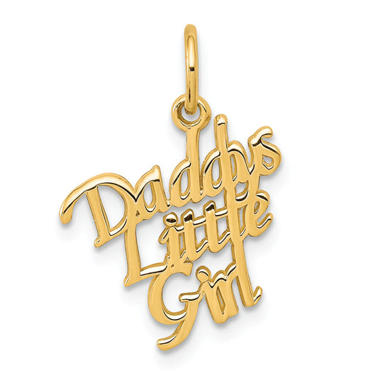 10K Gold Daddys Little Girl Charm