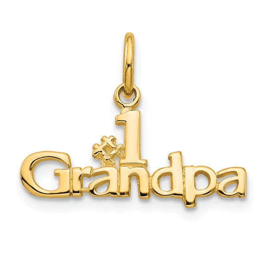 10K Gold #1 Grandpa Charm