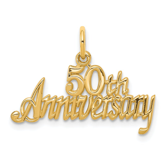 10K Gold 50th Anniversary Charm
