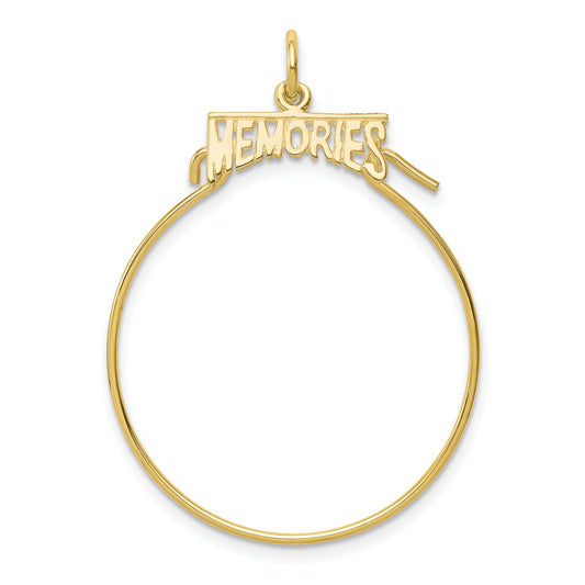 10K Gold Memories Charm Holder