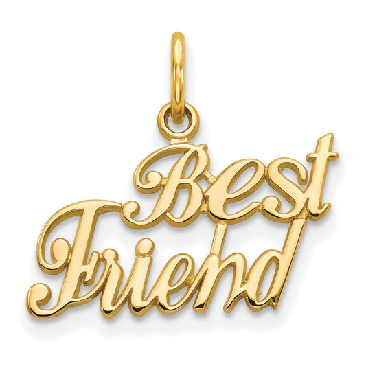 10K Gold Best Friend Charm