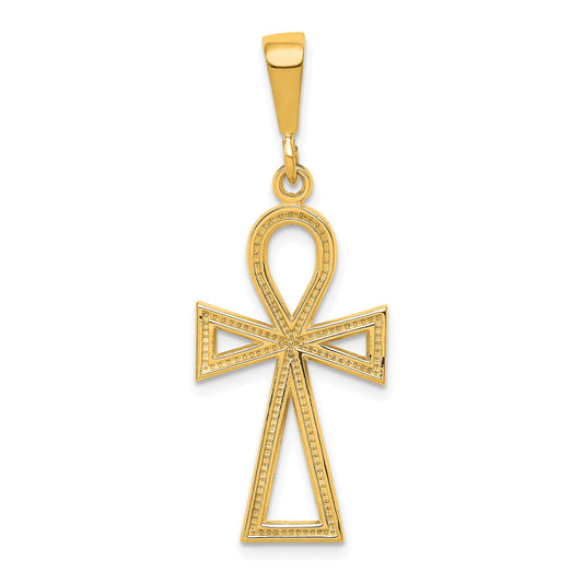 10K Gold Ankh Charm