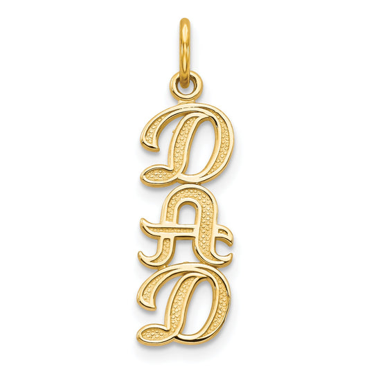 10K Yellow Gold Dad Charm