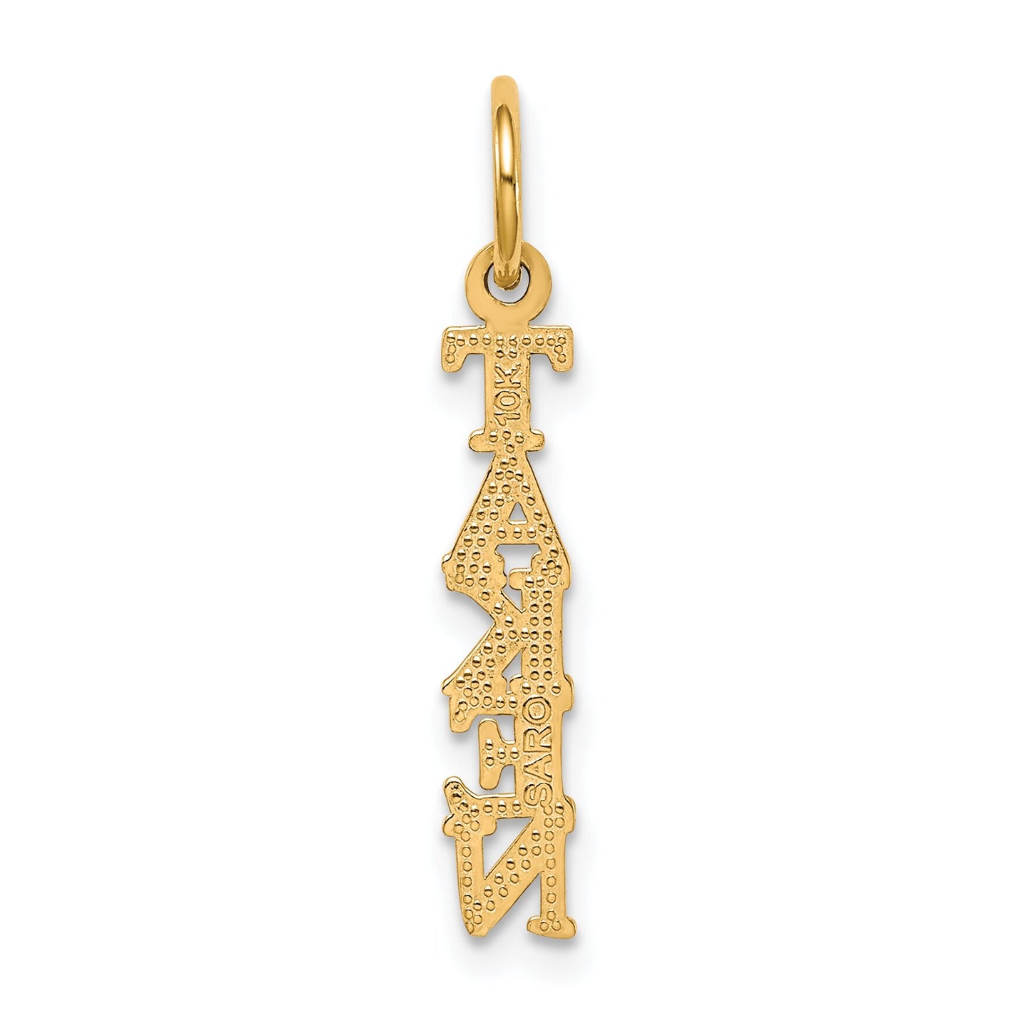 10K Yellow Gold Taken Charm