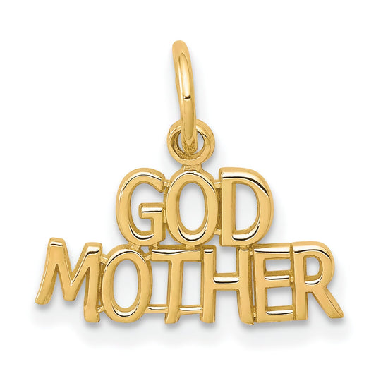 10K Yellow Gold Godmother Charm