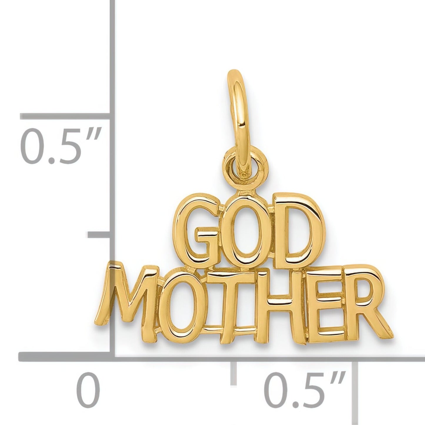 10K Yellow Gold Godmother Charm