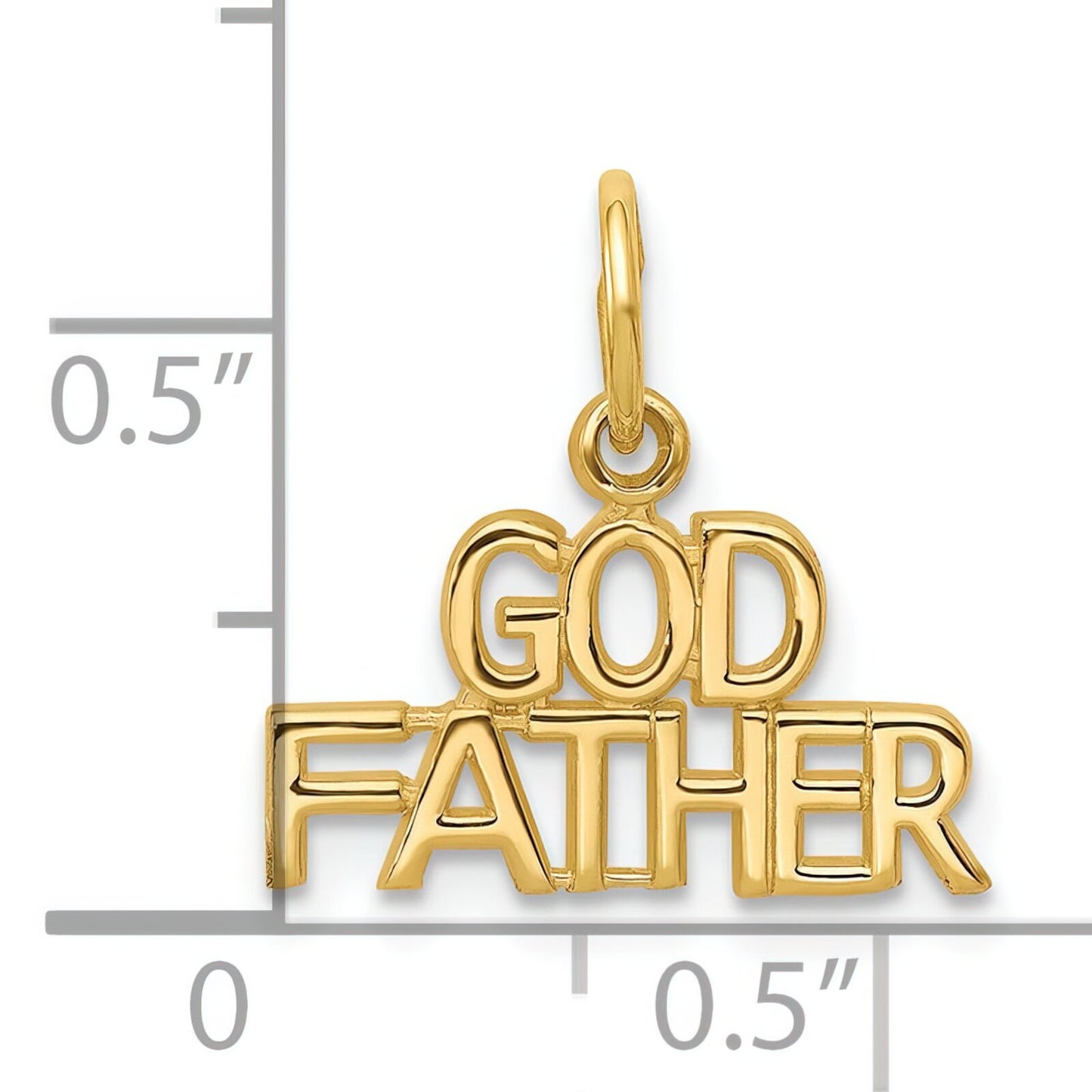 10K Yellow Gold Godfather Charm