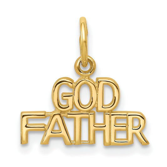 10K Yellow Gold Godfather Charm