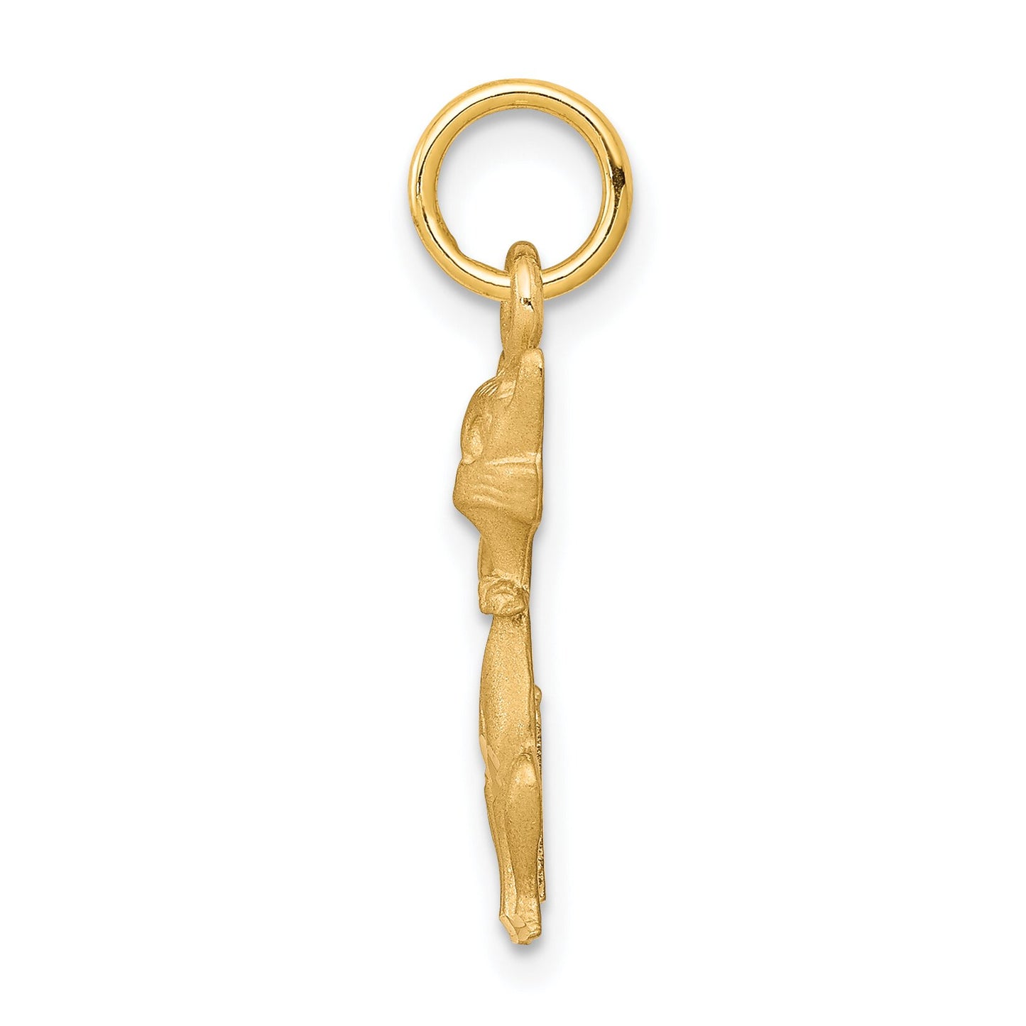 10K Yellow Gold Tom Cat Charm Diamond Cut