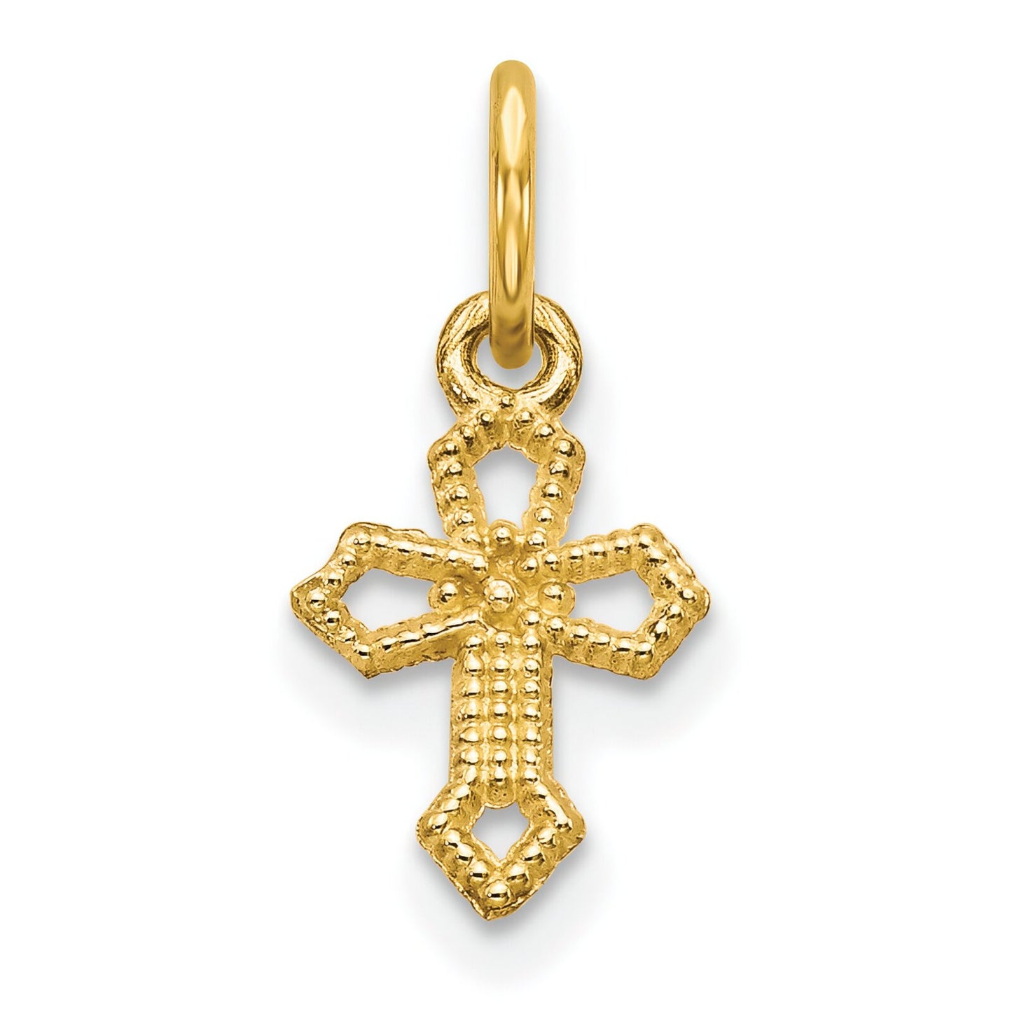 10K Gold Cross Charm