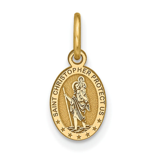 10K Gold Saint Christopher Pendant