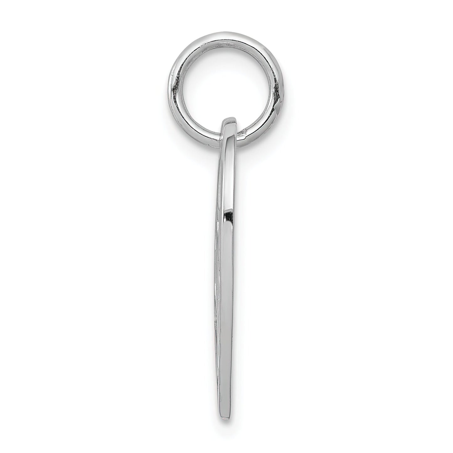 10K White Gold Sweet 16 in Heart Charm