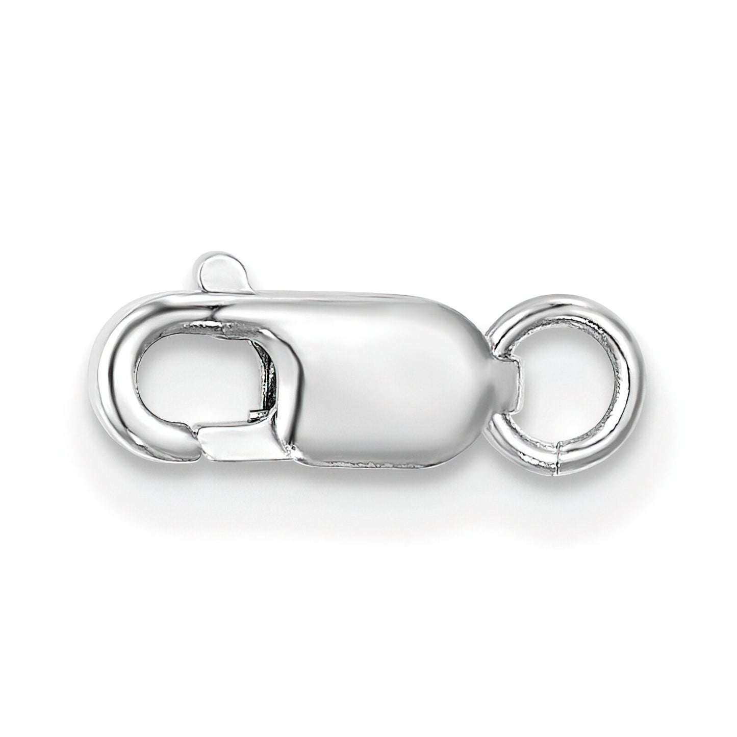 10K White Gold Lobster Clasp w/Jump Ring (7.90mm to 10.70mm)